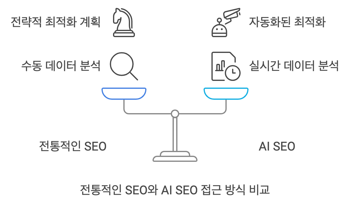 전통적인 SEO vs AI SEO 차이점